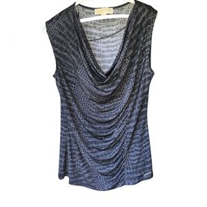 Michael Kors Python Print Gray Sleeveless Top M
